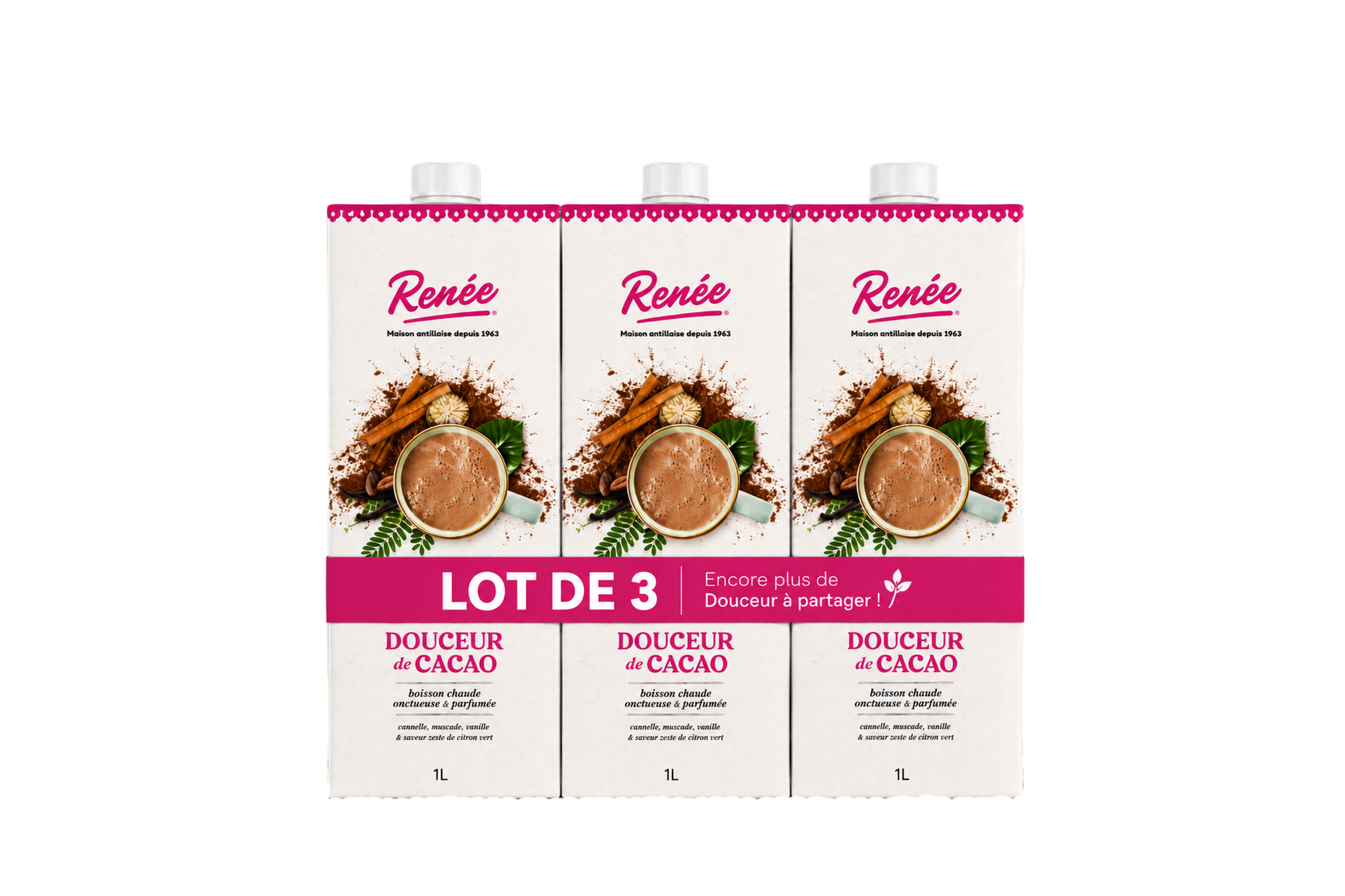 Pack Tradition – 3 x 1L Douceur de Cacao Renée